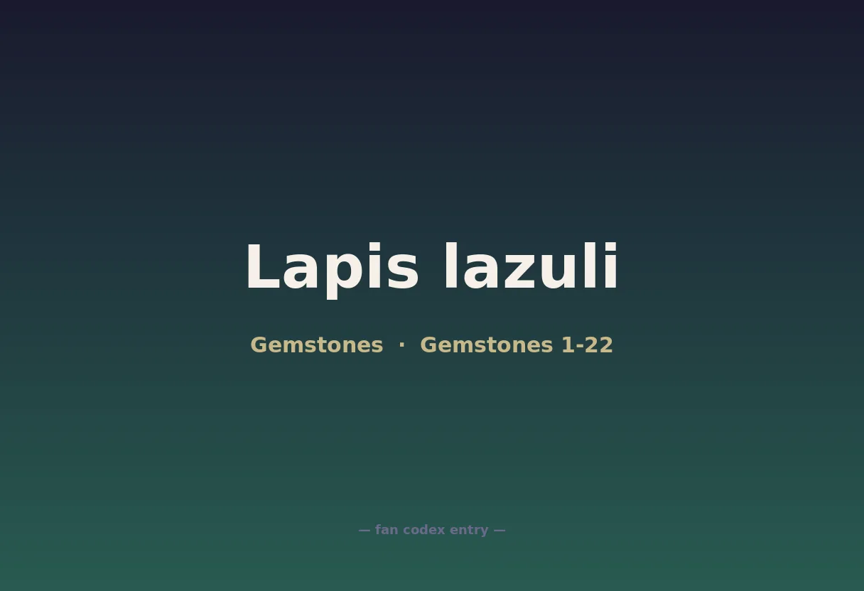 Lapis lazuli